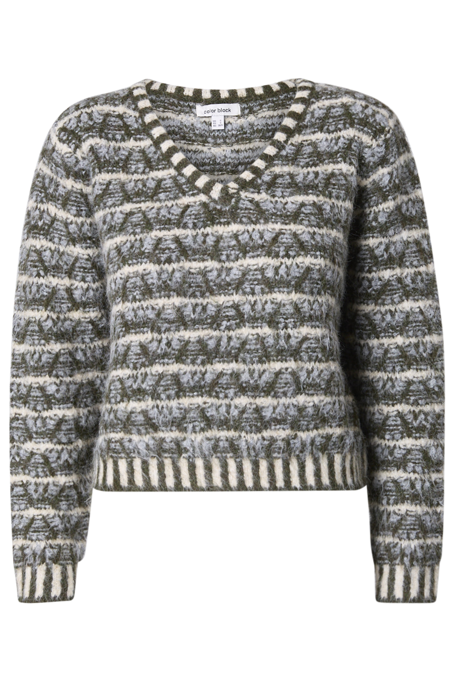 Striped V-Neck Sweater