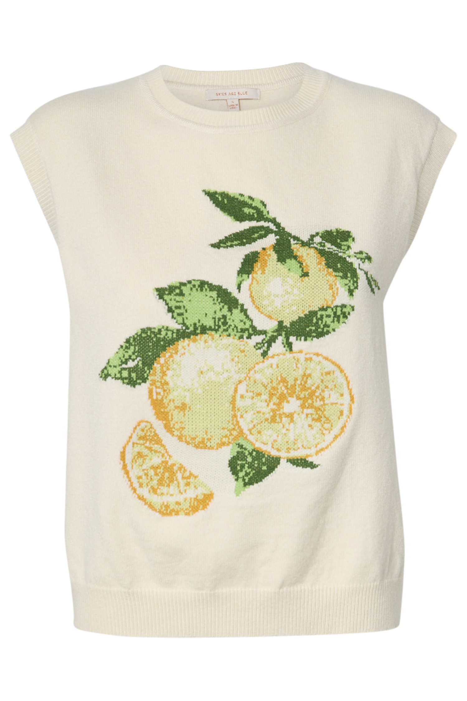 Lemon Print Top