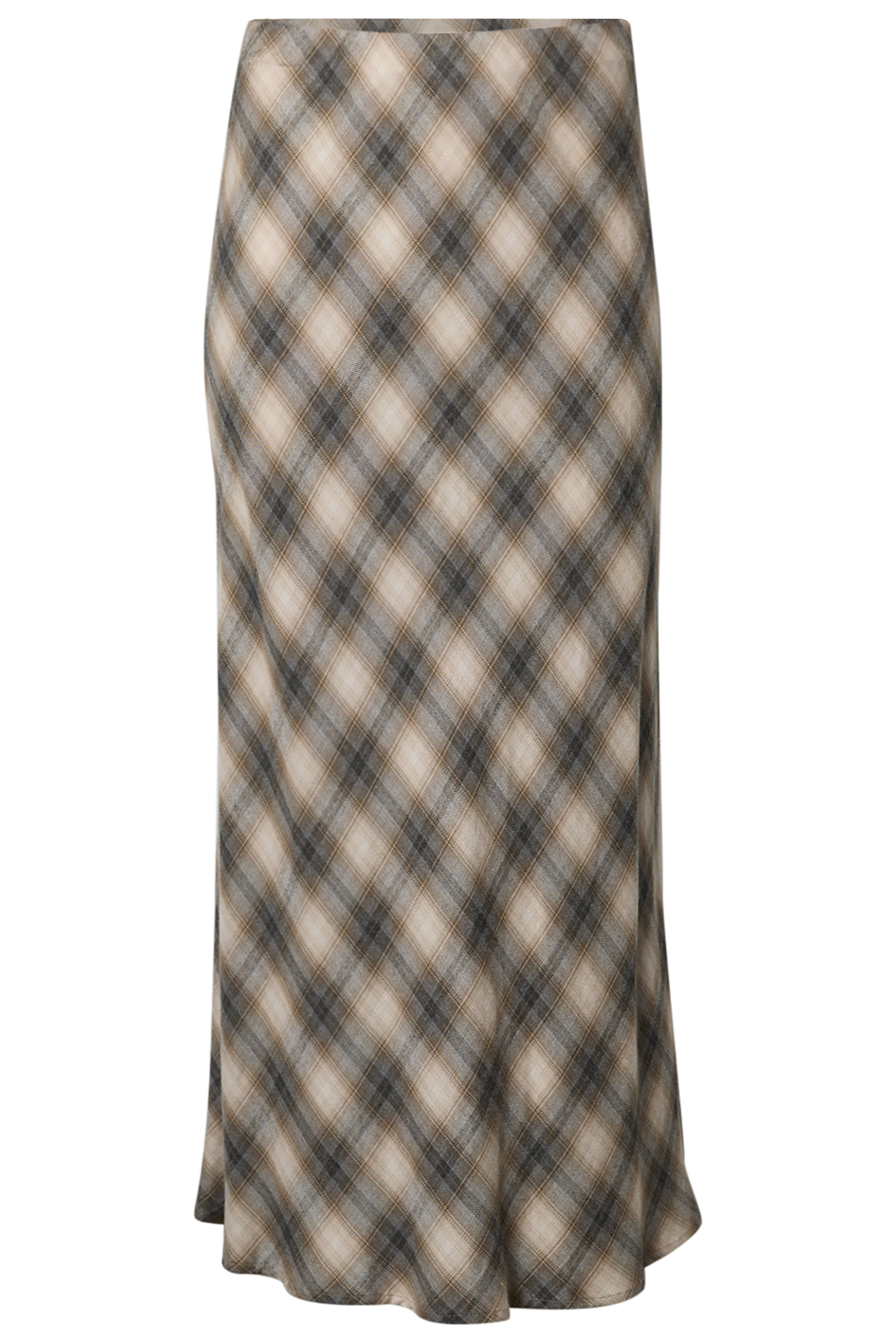 Plaid Midi Skirt