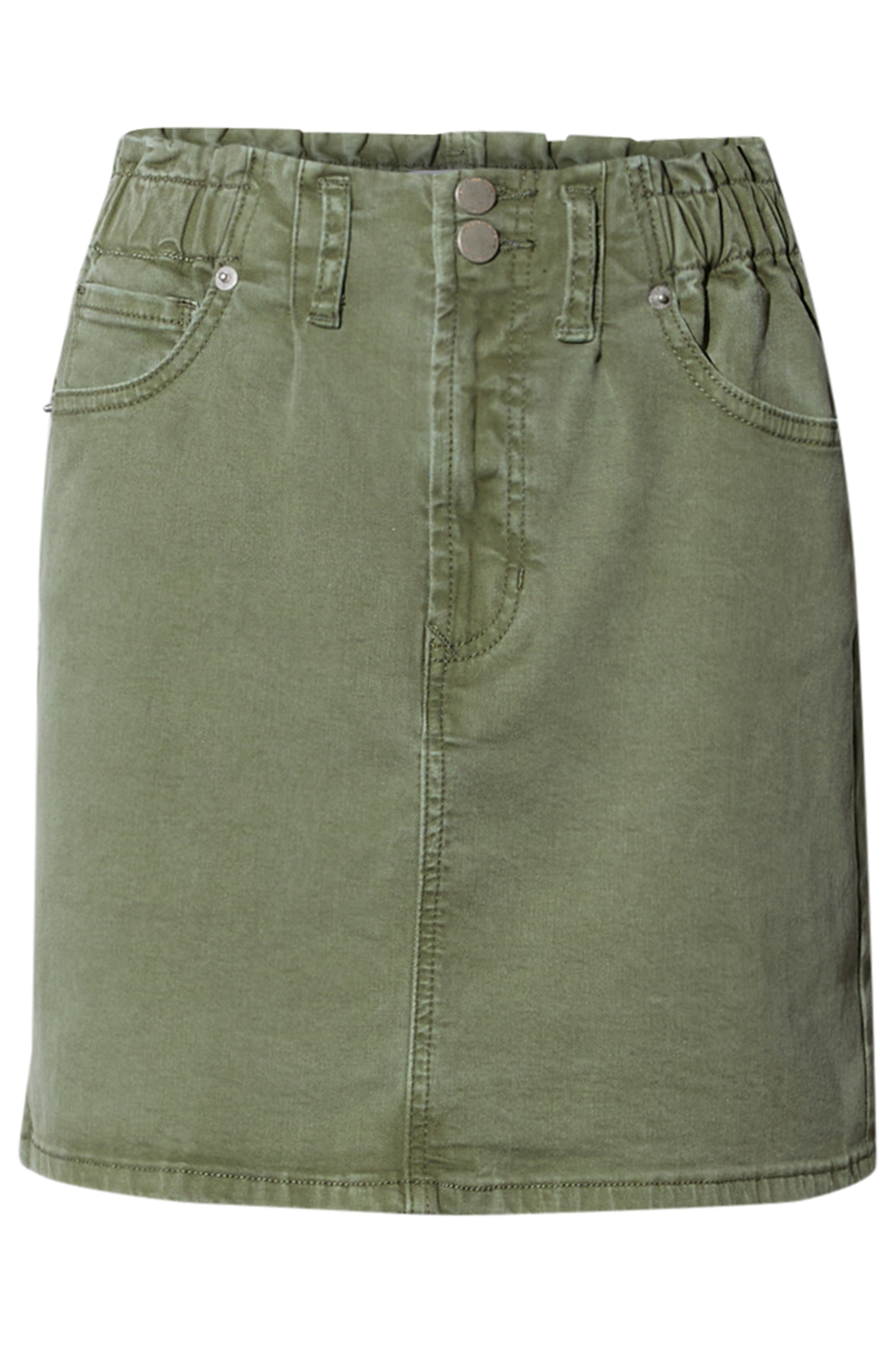 Dear John Double Button Mini Skirt