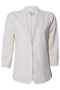 Ruched Sleeve Blazer